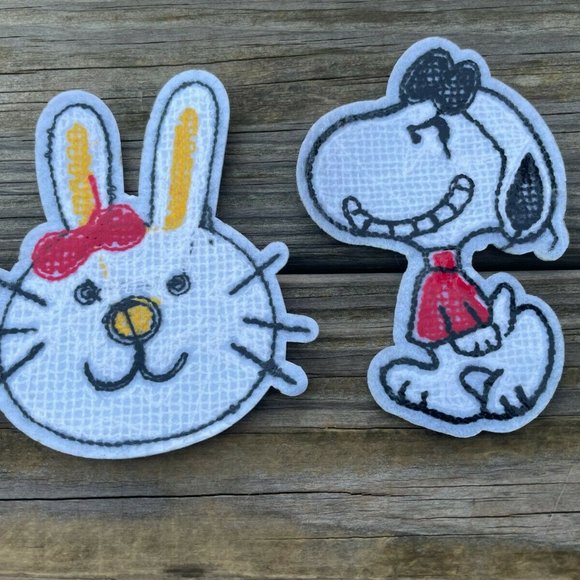 Iron On Patches Fuzzy Applique Patches for Craft Clothes Lot of 2 - Picture 8 of 11